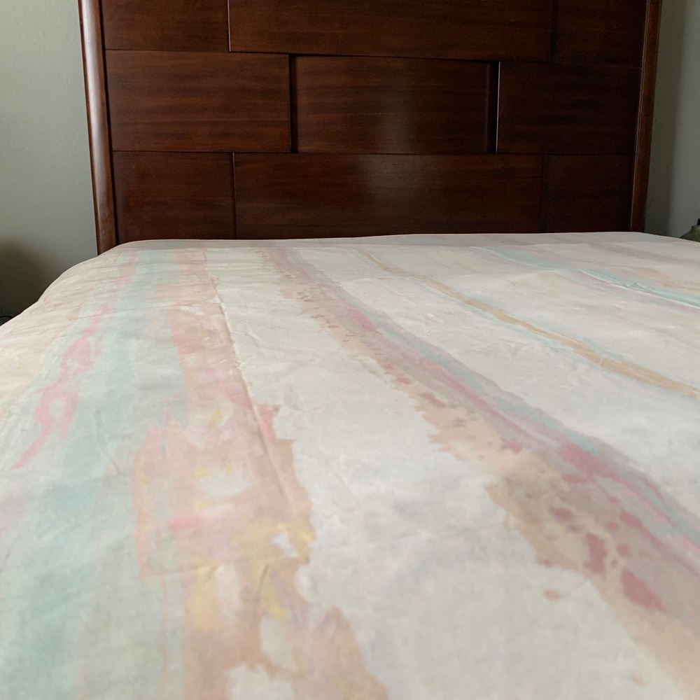 Croscill Brush Strokes vintage Full Flat Sheet